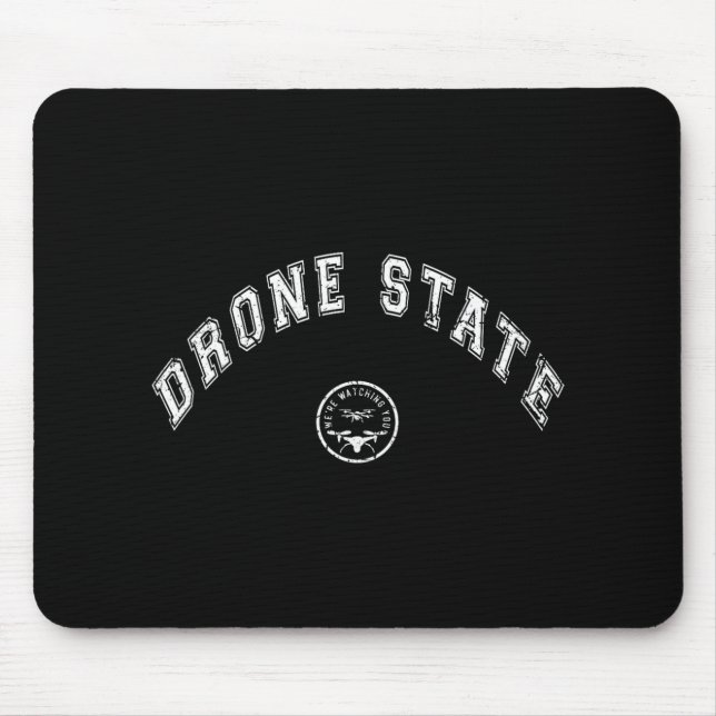 Funny Drone State Flying Secret Drone New Jersey W Mousepad (Vorne)