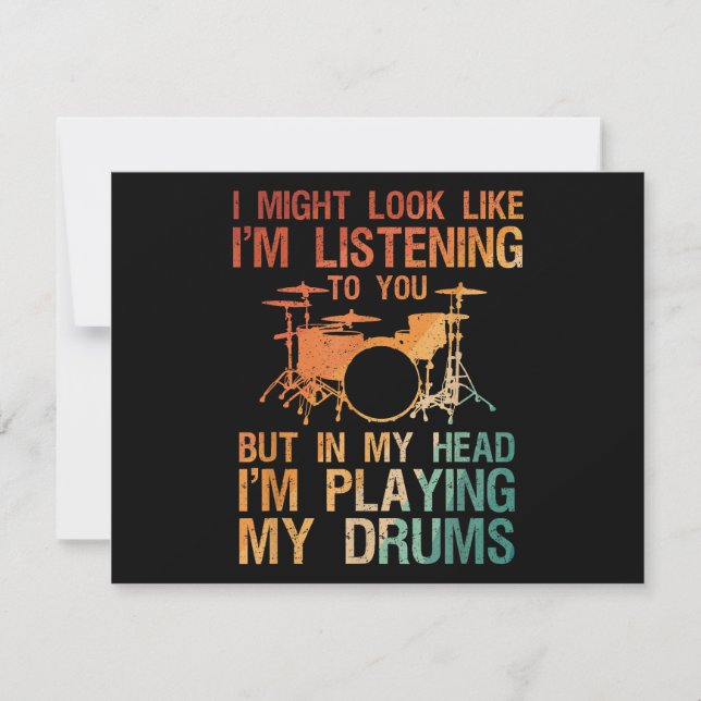 Funny Drummer Art for Men Drum Player Percus (Vorderseite)