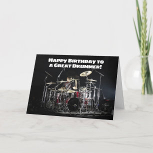 Funny Drummer Musician Rhythm Methode Geburtstag Karte