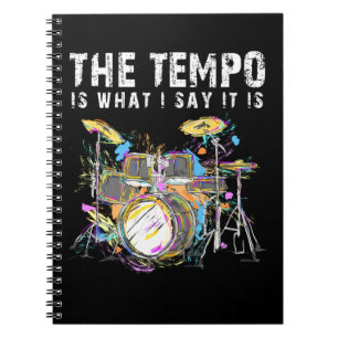 Funny Drummer Quote Drumset Rock Band Musiker Notizblock