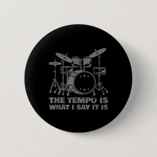 Funny Drumming Kunst für Männer Drumline Drum Set Button