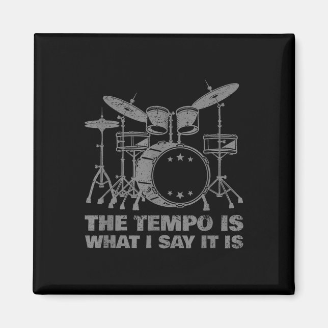 Funny Drumming Kunst für Männer Drumline Drum Set Magnet (Vorne)