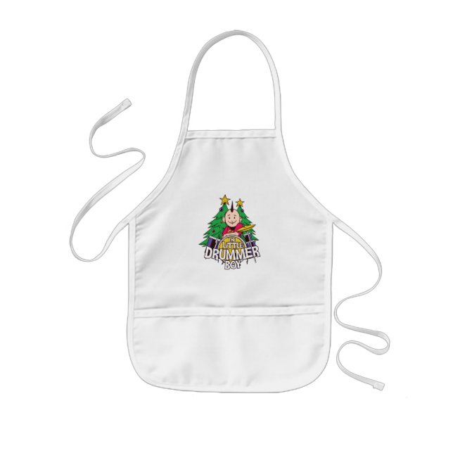 Funny Drums Christmas Design für Drummer Boy Kinderschürze (Vorne)