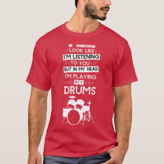 Funny Drums Music Gift Drummer Schlagzeug T-Shirt