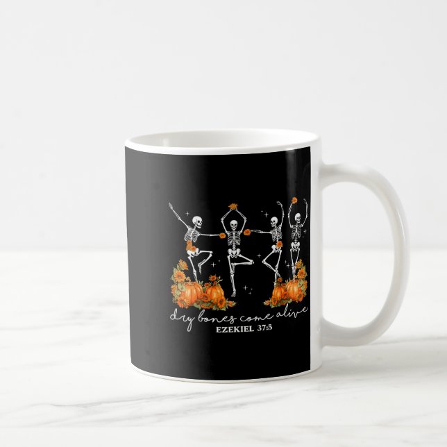 Funny Dry Bones Come Alive Ezekiel 37_5 Ballet Ske Kaffeetasse (Rechts)