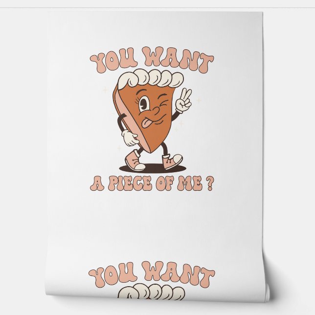 Funny, du Will ein Stück von mir Kawaii Pumpkin Pi Tapete (Abrollen)