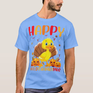 Funny Duck Bird Lover Happy Duck HelloThanksMas T-Shirt