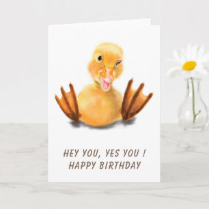 Funny Duck Birthday Card Karte