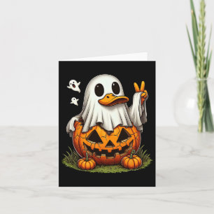 Funny Duck Boo Halloween Ghost Damen Mens Kinder K Karte
