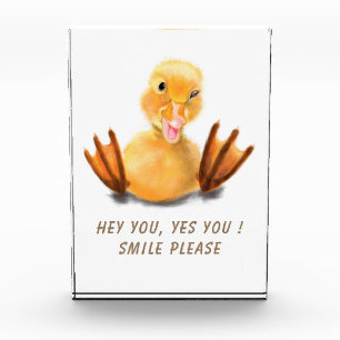 Funny Duck Foto Blockgeschenk - Benutzerdefinierte