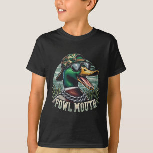 Funny Duck Hunter Shirt Fowl Mouth Duck Jagd Go