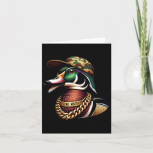 Funny Duck Hunter Shirt Fowl Mouth Duck Jagd Go Karte
