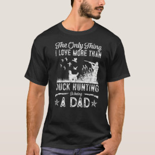Funny Duck Jagd mit Vater Hunde Geschenk für Ente T-Shirt