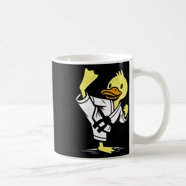 Funny Duck Karate Martial Arts Memes Co. Kaffeetasse (Rechts)