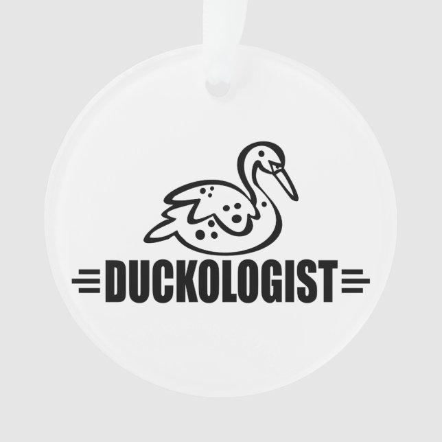 Funny Duck Lover Ornament (Vorderseite)