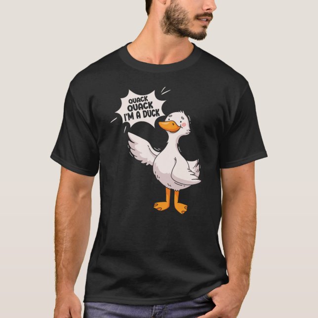 Funny Duck Lover Saying Duck T-Shirt (Vorderseite)