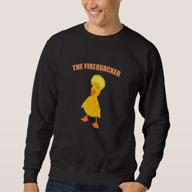 Funny Duck Meme Eine explodierende Ente nennt man  Sweatshirt (Vorderseite)