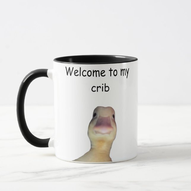 Funny Duck Meme – “Welcome to My Crib” Cute Animal Tasse (Links)