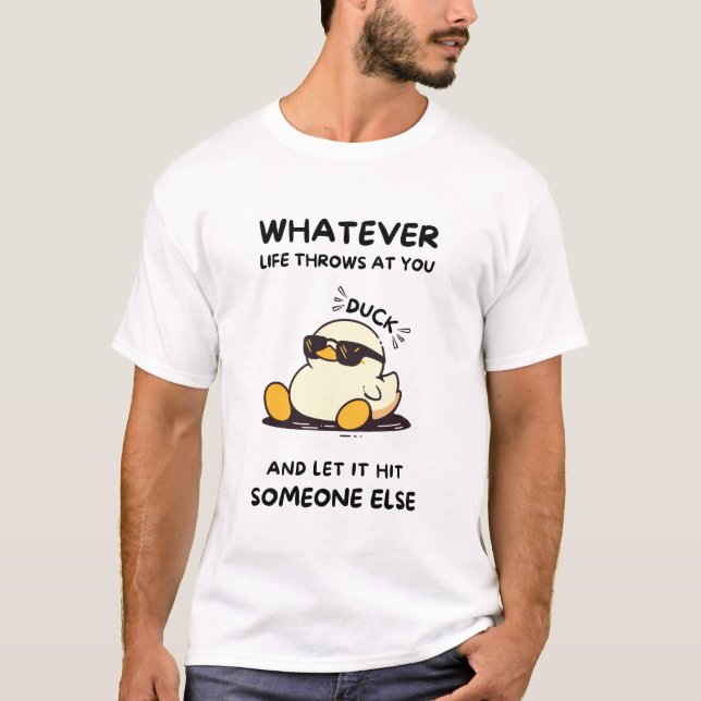 Funny Duck Mens Tshirts - Sarcastic Duck Shirt (Vorderseite)
