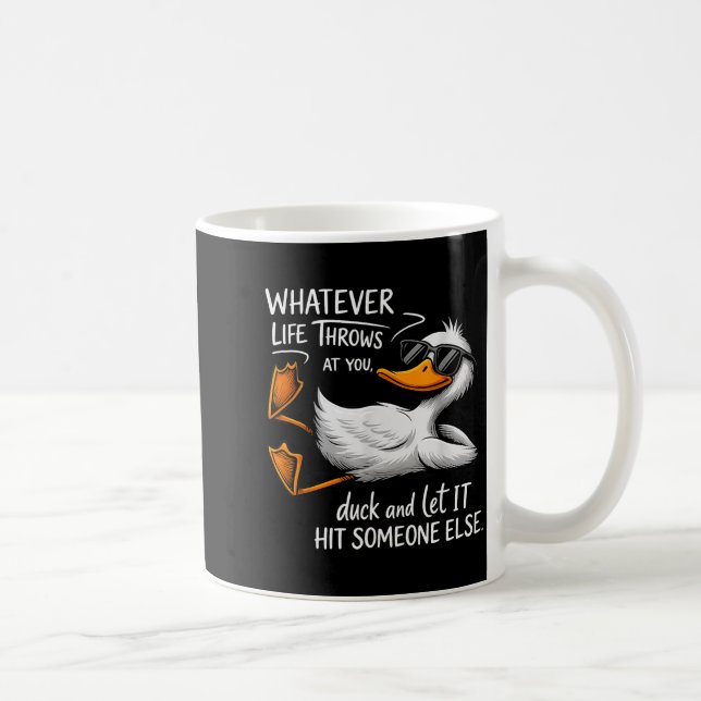Funny Duck Shirt Funny Quote Graphic Tees For Men  Kaffeetasse (Rechts)