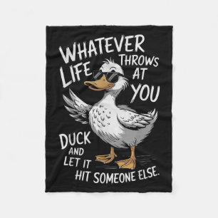 Funny Duck Shirt Funny Zitat Grafische T-Shirts fü Fleecedecke