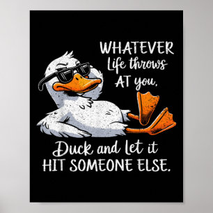 Funny Duck Shirt Funny Zitat Grafische T-Shirts fü Poster