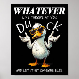 Funny Duck Shirt Funny Zitat Grafische T-Shirts fü Poster