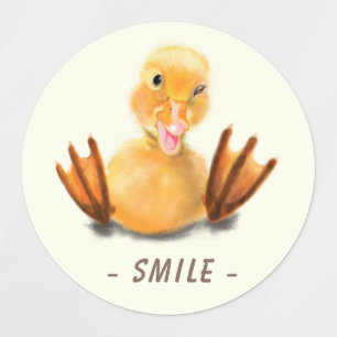 Funny Duck Stickers Smlie - Benutzerdefinierter Te Etiketten