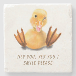 Funny Duck Stone Untersetzer - Benutzerdefinierter