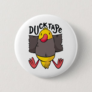 Funny Duck Tape Button