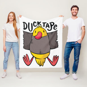 Funny Duck Tape Fleecedecke