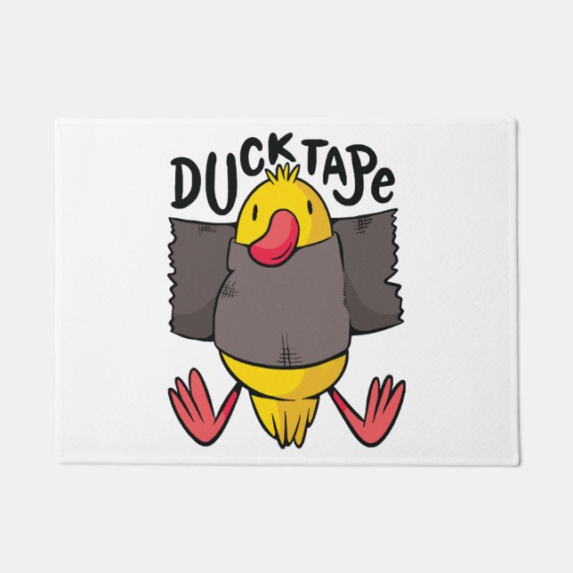 Funny Duck Tape Fußmatte (Vorderseite)
