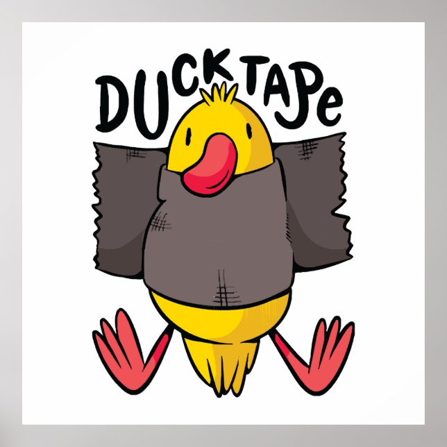 Funny Duck Tape Poster (Vorne)
