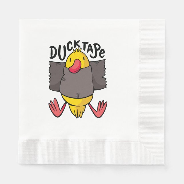 Funny Duck Tape Serviette (Vorderseite)