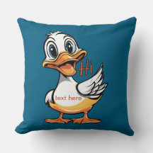 Funny duck Throw Kissen