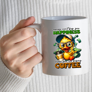 Funny Duck Wear Glass Coffee Quote Tasse