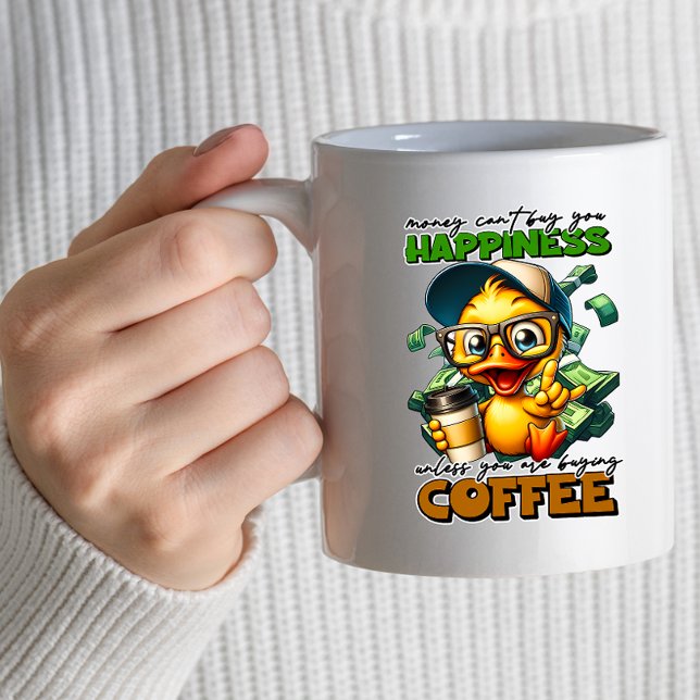 Funny Duck Wear Glass Coffee Quote Tasse (Von Creator hochgeladen)