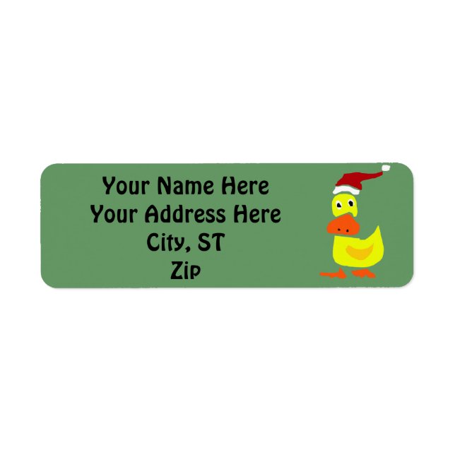 Funny Duck Weihnachtsgeschenke Tags oder Address L (Vorne)