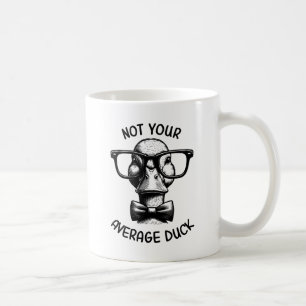 Funny Duck Zitat Nerdy Animal Cartoon Design Kaffeetasse