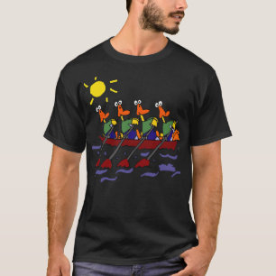 Funny Ducks in einem Rowboat Ente Geschenke T-Shirt