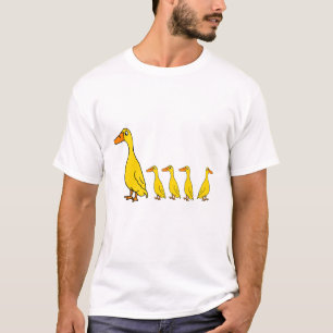 Funny Ducks in einer Reihe NICHT Satire T-Shirt