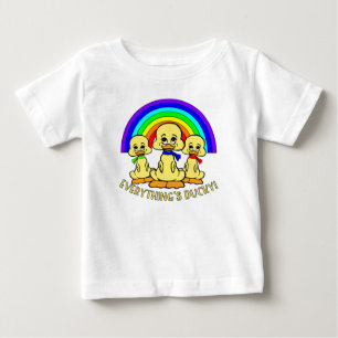 FUNNY DUCKS RAINBOWCORE BABY T-SHIRT