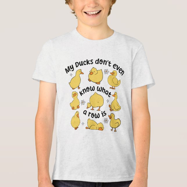 Funny Ducks Sarcastic Tri-Blend Shirt (Vorderseite)