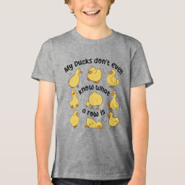Funny Ducks Sarcastic Tri-Blend Shirt