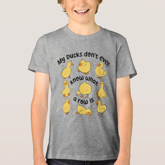 Funny Ducks Sarcastic Tri-Blend Shirt (Vorderseite)