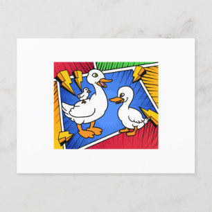 Funny Ducks zum Lachen Postkarte