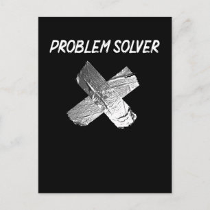 Funny Duct Tape Joke Lazy Sarcastic Husband Vater Postkarte