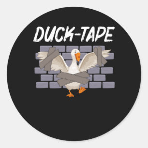 Funny Duct Tape Spaß Duck Animal Sarcastic Runder Aufkleber