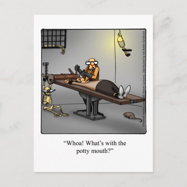 Funny Dungeon Spaß Postcard Postkarte (Vorderseite)