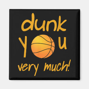 Funny Dunk Sie sehr viel Basketball Sommer Camp Sp Magnet
